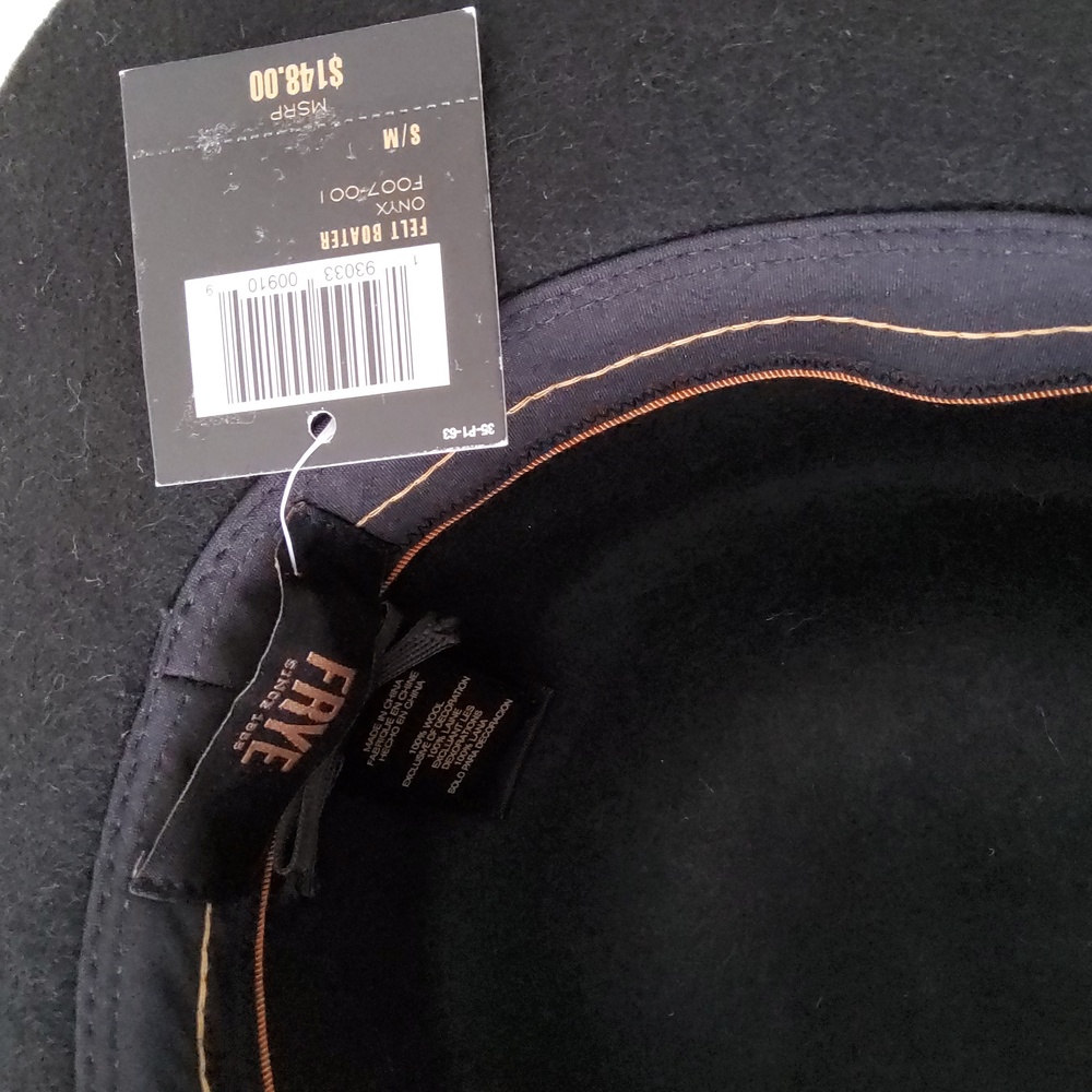 **UpDated Photos!**FRYE Wide Brim Wool Boater - Picture 14 of 16